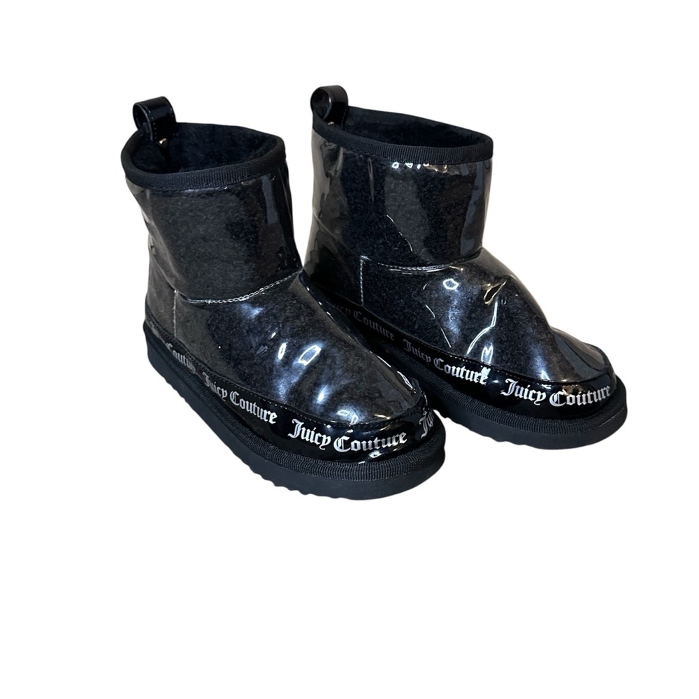 Juicy Couture Black Klash Rain Boots Size 6